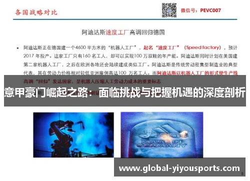 意甲豪门崛起之路：面临挑战与把握机遇的深度剖析